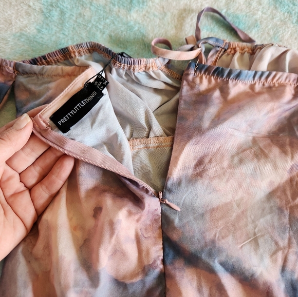 NWT Corset-top Balletcore PrettyLittleThing  Off shoulder Bodysuit Sz 2 - Picture 13 of 13